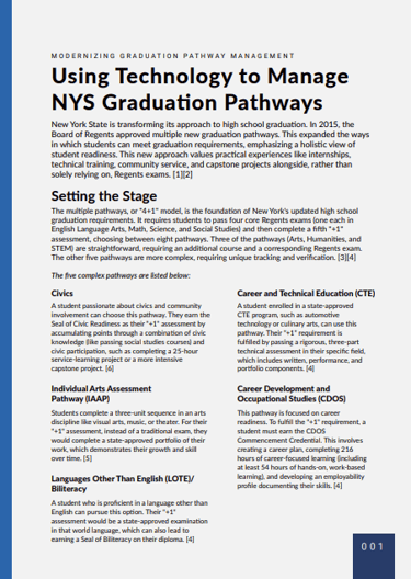 Guide to NYS Graduation Pathways